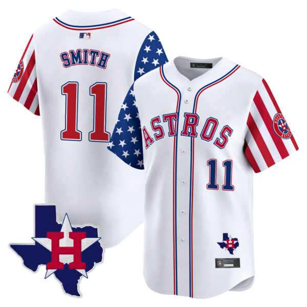 Men's Houston Astros 2025 Independence Day Vapor Premier Limited Jersey - All Stitched - Image 8