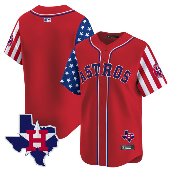 Men's Houston Astros 2025 Independence Day Vapor Premier Limited Jersey - All Stitched - Image 18