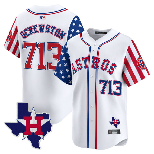 Men's Houston Astros 2025 Independence Day Vapor Premier Limited Jersey - All Stitched - Image 6