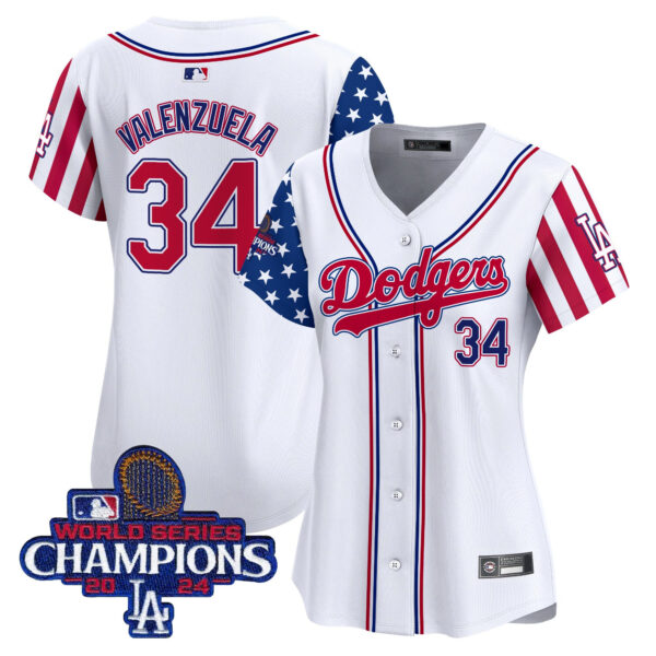 Women's Dodgers 2025 Independence Day Vapor Premier Limited Jersey - All Stitched - Image 2