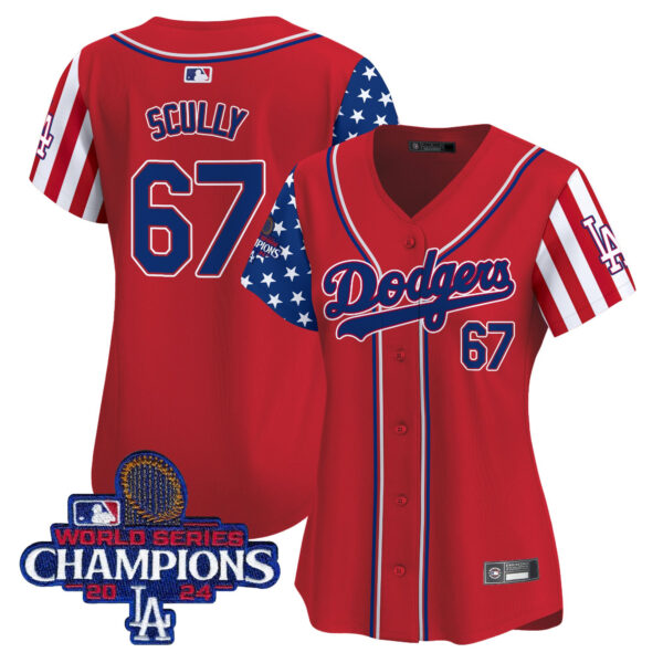 Women's Dodgers 2025 Independence Day Vapor Premier Limited Jersey - All Stitched - Image 18