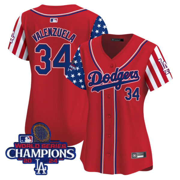 Women's Dodgers 2025 Independence Day Vapor Premier Limited Jersey - All Stitched - Image 12