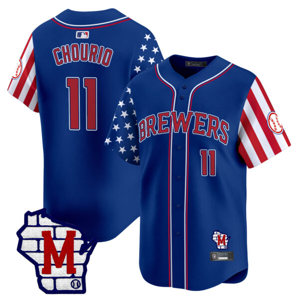 Men's Milwaukee Brewers 2025 Independence Day Vapor Premier Limited Jersey - All Stitched - Image 24