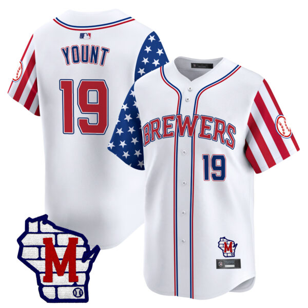 Men's Milwaukee Brewers 2025 Independence Day Vapor Premier Limited Jersey - All Stitched - Image 7