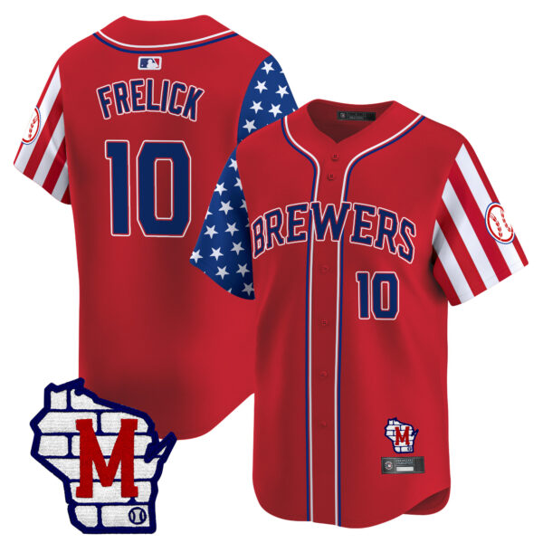 Men's Milwaukee Brewers 2025 Independence Day Vapor Premier Limited Jersey - All Stitched - Image 16