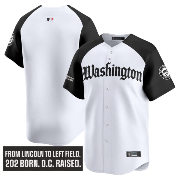 Men's Washington Nationals 'Gothic Capitol Edition' Vapor Premier Limited Jersey - All Stitched - Image 27