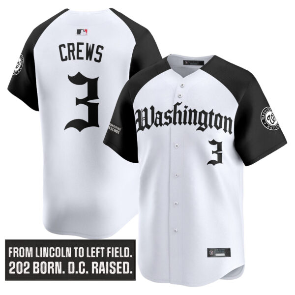 Men's Washington Nationals 'Gothic Capitol Edition' Vapor Premier Limited Jersey - All Stitched - Image 20