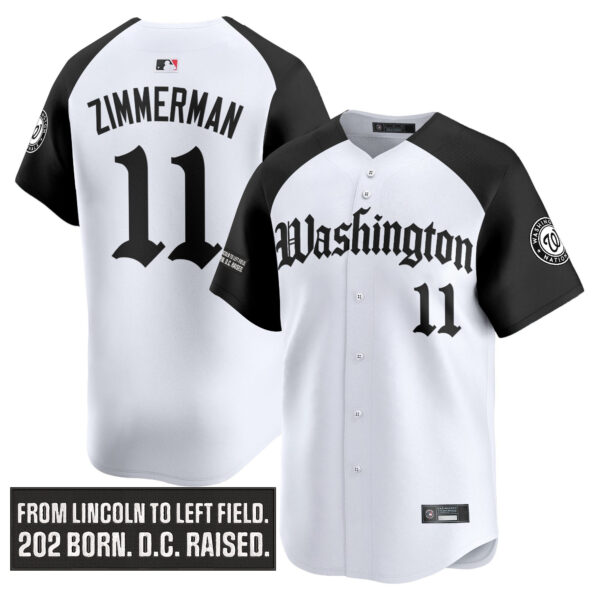 Men's Washington Nationals 'Gothic Capitol Edition' Vapor Premier Limited Jersey - All Stitched - Image 24
