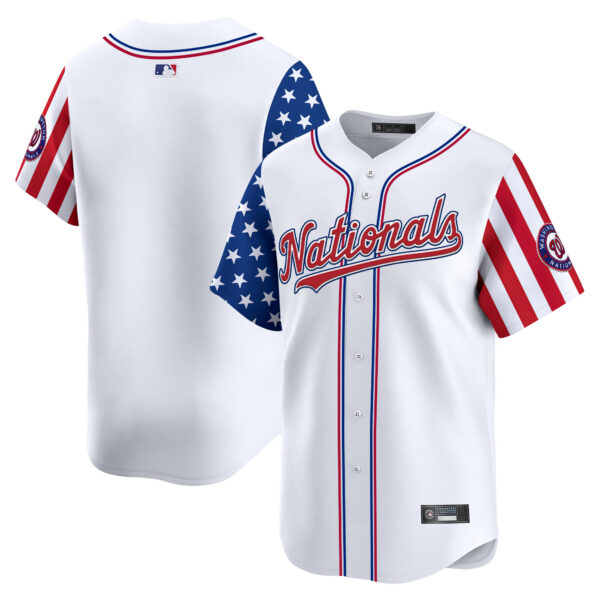 Men's Washington Nationals 2025 Independence Day Vapor Premier Limited Jersey - All Stitched - Image 8