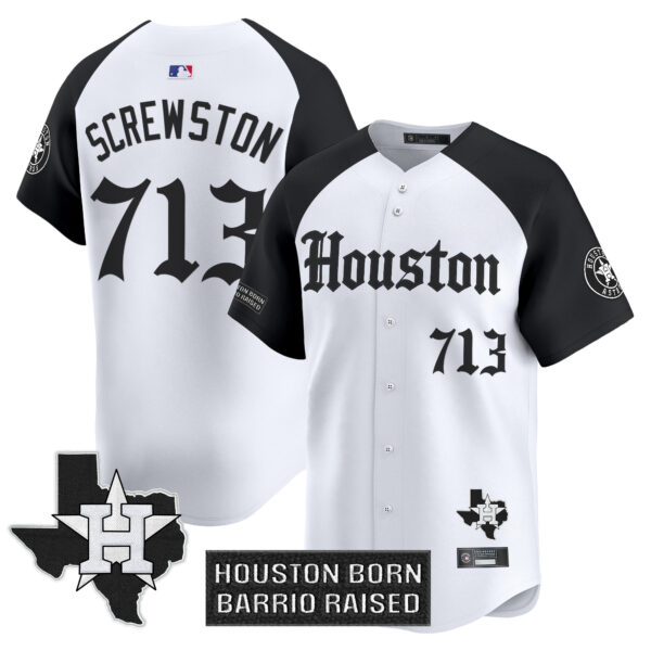 Men's Houston Astros 'Gothic Edition' Vapor Premier Limited Jersey V2 - All Stitched - Image 26