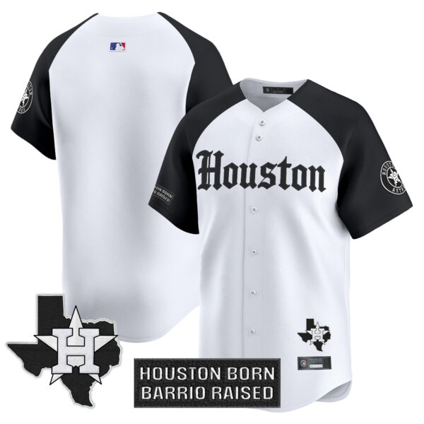 Men's Houston Astros 'Gothic Edition' Vapor Premier Limited Jersey V2 - All Stitched - Image 30
