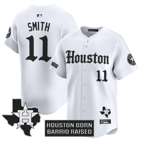Men's Houston Astros 'Gothic Edition' Vapor Premier Limited Jersey V2 - All Stitched - Image 18