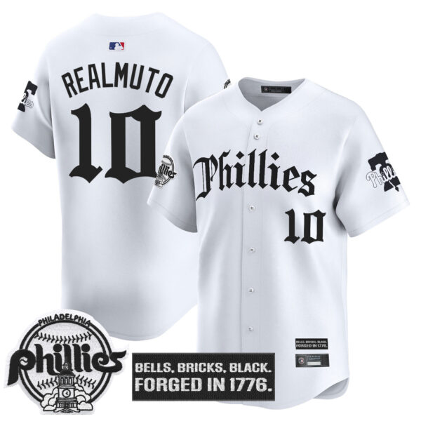 Men's Philadelphia Phillies 'Gothic Liberty Edition' Vapor Premier Limited Jersey - All Stitched - Image 18