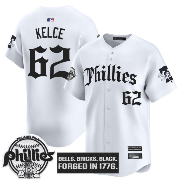 Men's Philadelphia Phillies 'Gothic Liberty Edition' Vapor Premier Limited Jersey - All Stitched - Image 19