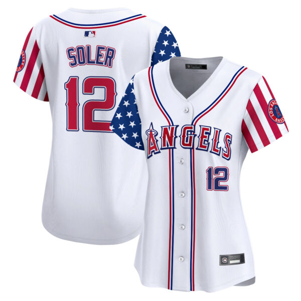 Women's Los Angeles Angels 2025 Independence Day Vapor Premier Limited Jersey - All Stitched - Image 4