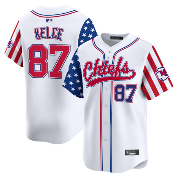 Men's Kansas City Chiefs 2025 Independence Day Vapor Baseball Jersey - All Stitched - Image 2
