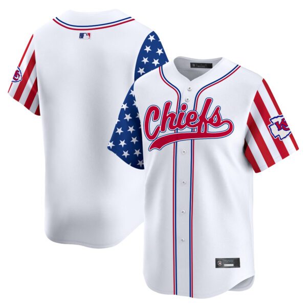 Men's Kansas City Chiefs 2025 Independence Day Vapor Baseball Jersey - All Stitched - Image 8