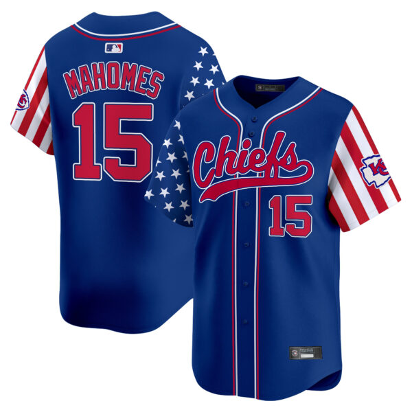 Men's Kansas City Chiefs 2025 Independence Day Vapor Baseball Jersey - All Stitched - Image 17