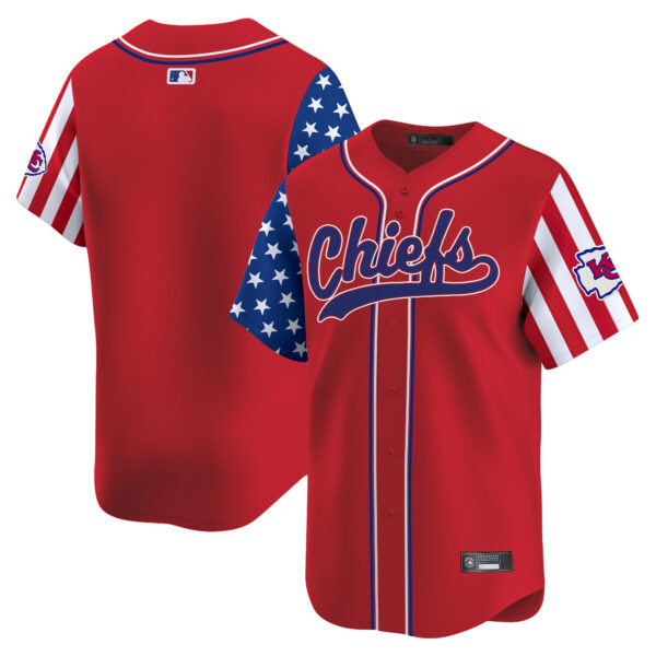 Men's Kansas City Chiefs 2025 Independence Day Vapor Baseball Jersey - All Stitched - Image 16