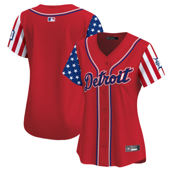 Women's Detroit Tigers 2025 Independence Day Vapor Premier Limited Jersey - All Stitched - Image 18