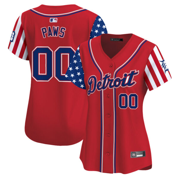 Women's Detroit Tigers 2025 Independence Day Vapor Premier Limited Jersey - All Stitched - Image 16