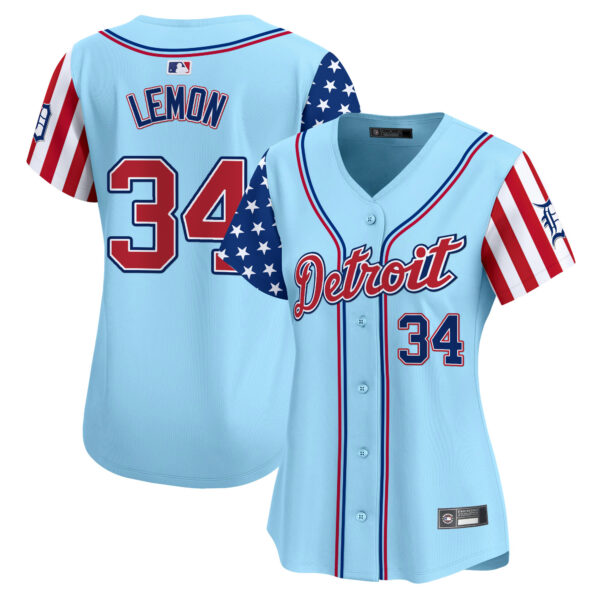 Women's Detroit Tigers 2025 Independence Day Vapor Premier Limited Jersey - All Stitched - Image 35
