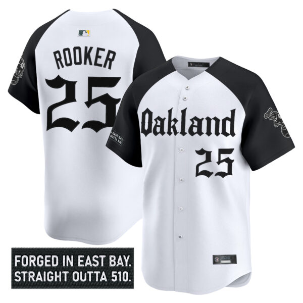 Men's Oakland Athletics 'Gothic East Bay Edition' Vapor Premier Limited Jersey - All Stitched - Image 16