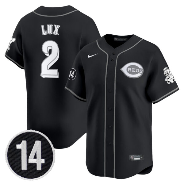 Cincinnati Reds 2025 Lights Out Vapor Premier Limited Jersey - Pete Rose Patch - All Stitched - Image 4