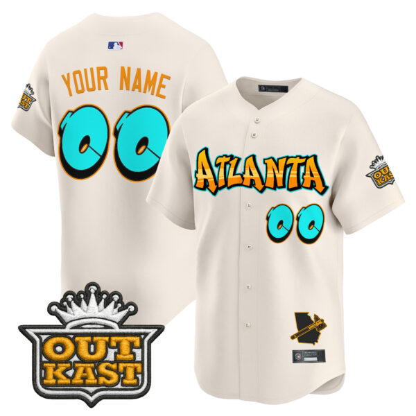 Atlanta Braves 'Graffiti A-Town Edition' Vapor Premier Limited Custom Jersey - All Stitched - Image 2