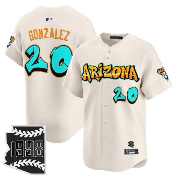 Men's Arizona Diamondbacks 'Graffiti Desert Ink Edition' Vapor Premier Limited Jersey - All Stitched - Image 17