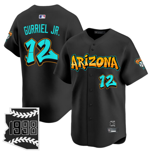 Men's Arizona Diamondbacks 'Graffiti Desert Ink Edition' Vapor Premier Limited Jersey - All Stitched - Image 23