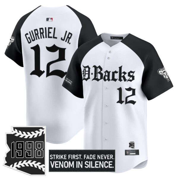 Men's Arizona Diamondbacks 'Gothic Desert Fang Edition' Vapor Premier Limited Jersey V2 - All Stitched - Image 23