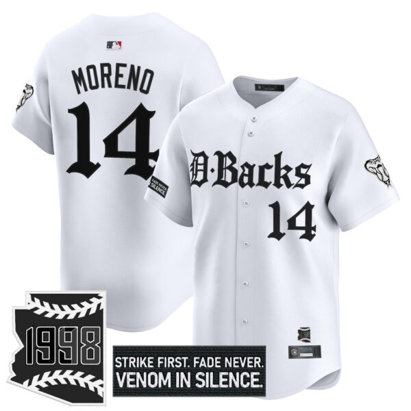 Men's Arizona Diamondbacks 'Gothic Desert Fang Edition' Vapor Premier Limited Jersey V2 - All Stitched - Image 13