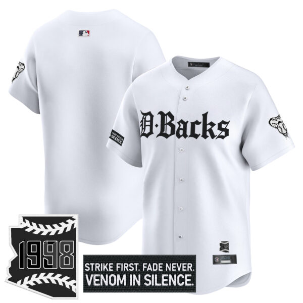 Men's Arizona Diamondbacks 'Gothic Desert Fang Edition' Vapor Premier Limited Jersey V2 - All Stitched - Image 18