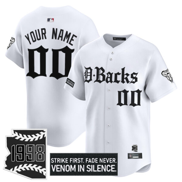 Arizona Diamondbacks 'Gothic Desert Fang Edition' Vapor Premier Limited Custom Jersey V2 - All Stitched - Image 2