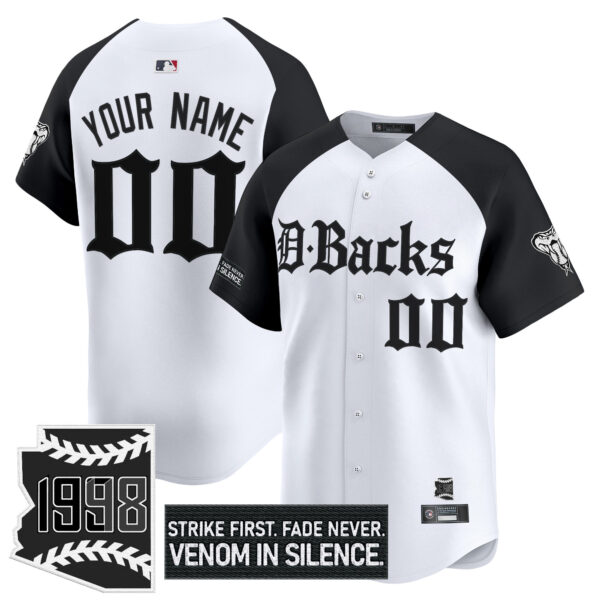 Arizona Diamondbacks 'Gothic Desert Fang Edition' Vapor Premier Limited Custom Jersey V2 - All Stitched - Image 3