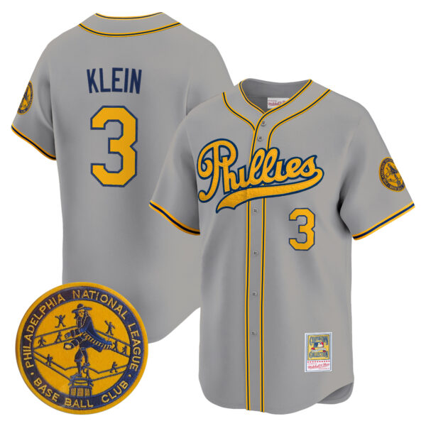 Men's Philadelphia Phillies 1938 Heritage Vapor Premier Limited Jersey - 'New Sweden 300th Anniversary' Patch - All Stitched - Image 20
