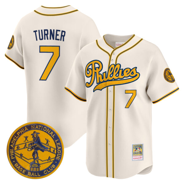Men's Philadelphia Phillies 1938 Heritage Vapor Premier Limited Jersey - 'New Sweden 300th Anniversary' Patch - All Stitched - Image 4