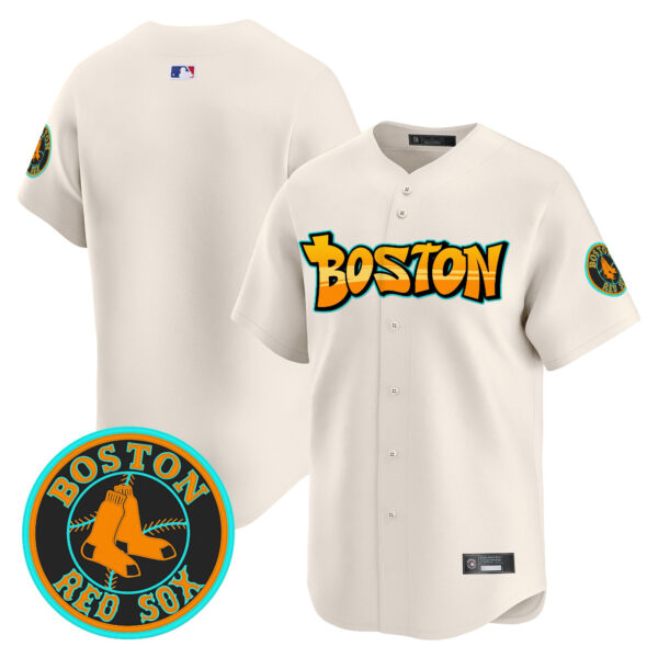 Men's Boston Red Sox 'Graffiti Streetstyle Edition' Vapor Premier Limited Jersey - All Stitched - Image 9