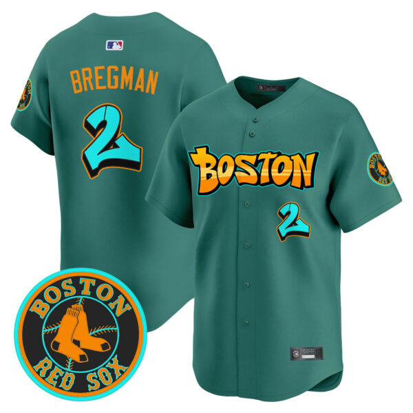 Men's Boston Red Sox 'Graffiti Streetstyle Edition' Vapor Premier Limited Jersey - All Stitched - Image 29