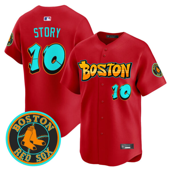 Men's Boston Red Sox 'Graffiti Streetstyle Edition' Vapor Premier Limited Jersey - All Stitched - Image 24