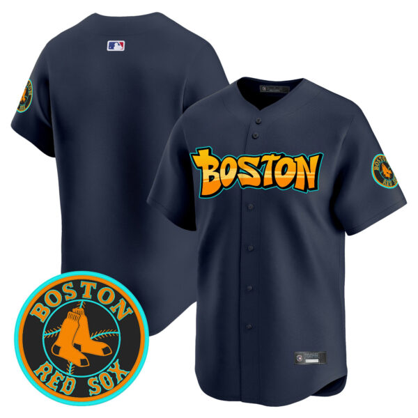 Men's Boston Red Sox 'Graffiti Streetstyle Edition' Vapor Premier Limited Jersey - All Stitched - Image 18
