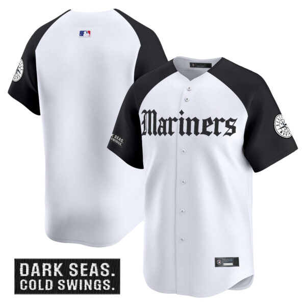 Men's Seattle Mariners 'Deep Sea Gothic Edition' Vapor Premier Limited Jersey V2 - All Stitched - Image 27