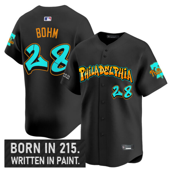 Men's Philadelphia Phillies 'Graffiti Broad Street Edition 'Vapor Premier Limited Jersey V2 - All Stitched - Image 13