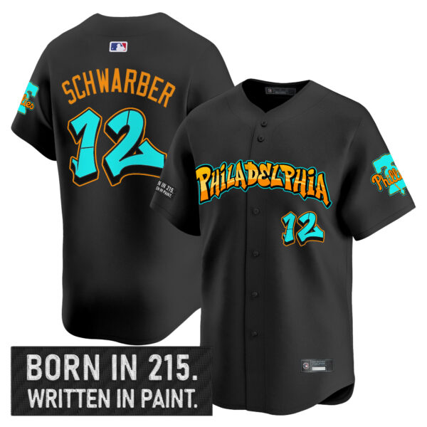 Men's Philadelphia Phillies 'Graffiti Broad Street Edition 'Vapor Premier Limited Jersey V2 - All Stitched - Image 18