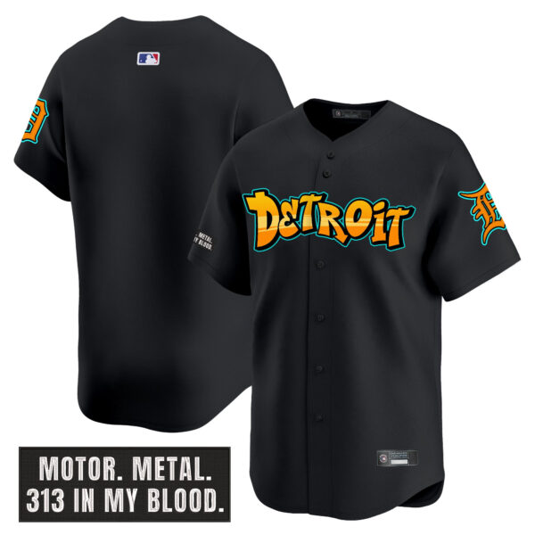 Men's Detroit Tigers 'Graffiti Motor City Edition' Vapor Premier Limited Jersey - All Stitched - Image 19