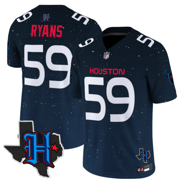 Houston Texans 'Space City Edition' Vapor Limited Jersey - All Stitched - Image 9