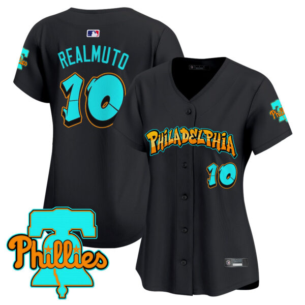 Women's Philadelphia Phillies 'Graffiti Broad Street Edition' Vapor Premier Limited Jersey - All Stitched - Image 26