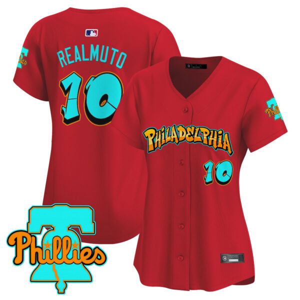 Women's Philadelphia Phillies 'Graffiti Broad Street Edition' Vapor Premier Limited Jersey - All Stitched - Image 36