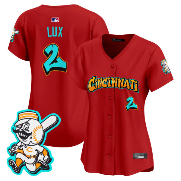 Women's Cincinnati Reds 'Graffiti Queen City Edition' Vapor Premier Limited Jersey - All Stitched - Image 22